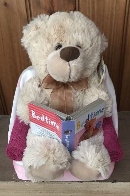 Baby GIrl Reading Teddy